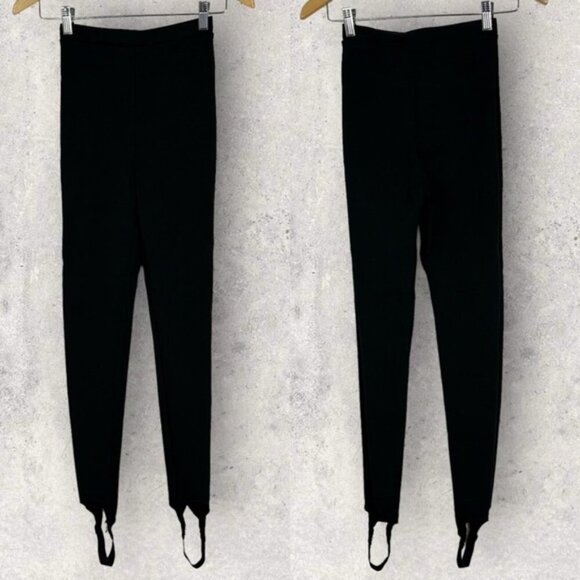 Reformation Spruce Stirrup Pants Black High Rise Leggings Size XS Micro Modal - Picture 1 of 16